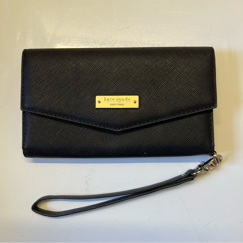 Kate Spade Saffiano Leather Wristlet Wallet Case